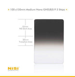 Nisi Medium Nano IR GND Graduated Neutral Density Filter – ND8 (0.9) – 3 Stop 100x150mm - Camfilter.ca