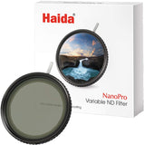 Haida 77mm NanoPro Variable ND Neutral Density 1.2 to 2.7 Filter (4 to 9-Stop) - Camfilter.ca