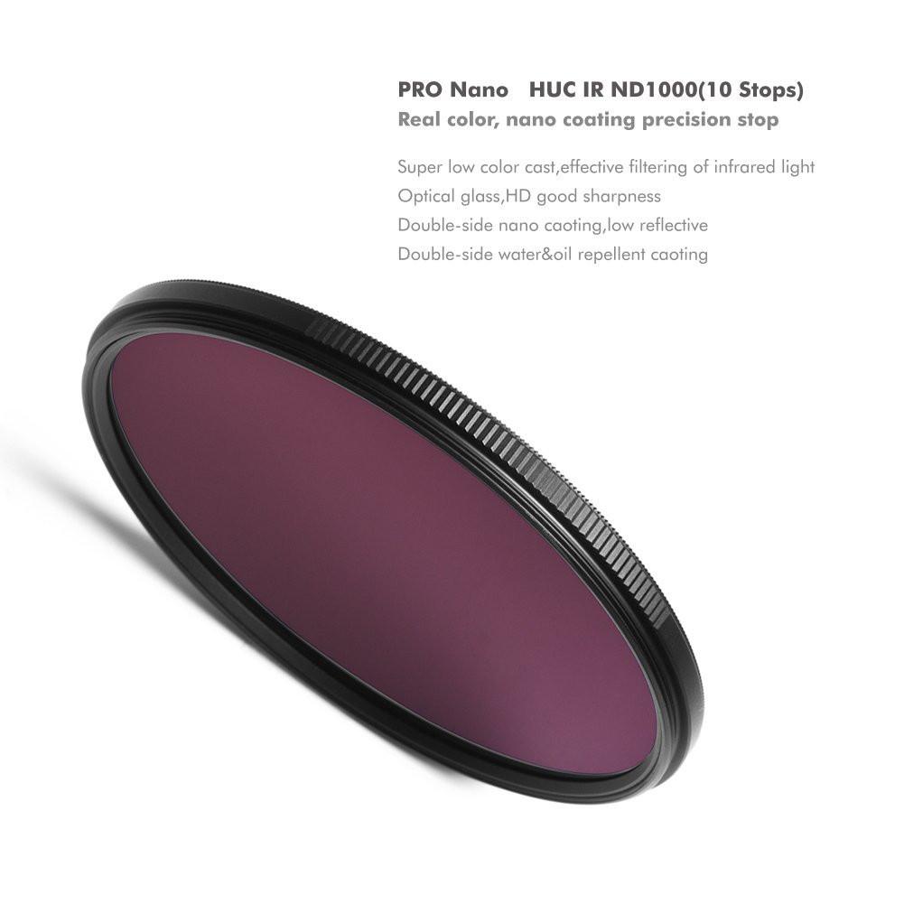 NiSi HUC IR Nano ND1000 3.0 (10 Stop) 77mm Neutral Density Filter