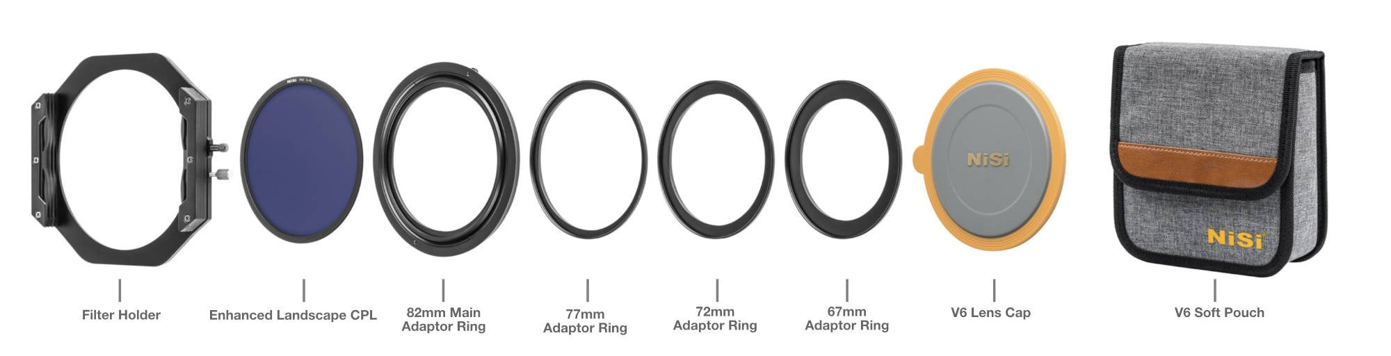 NiSi V6 Filter Holder Kit 100mm System with Landscape Enhanced CPL and Lens  Cap