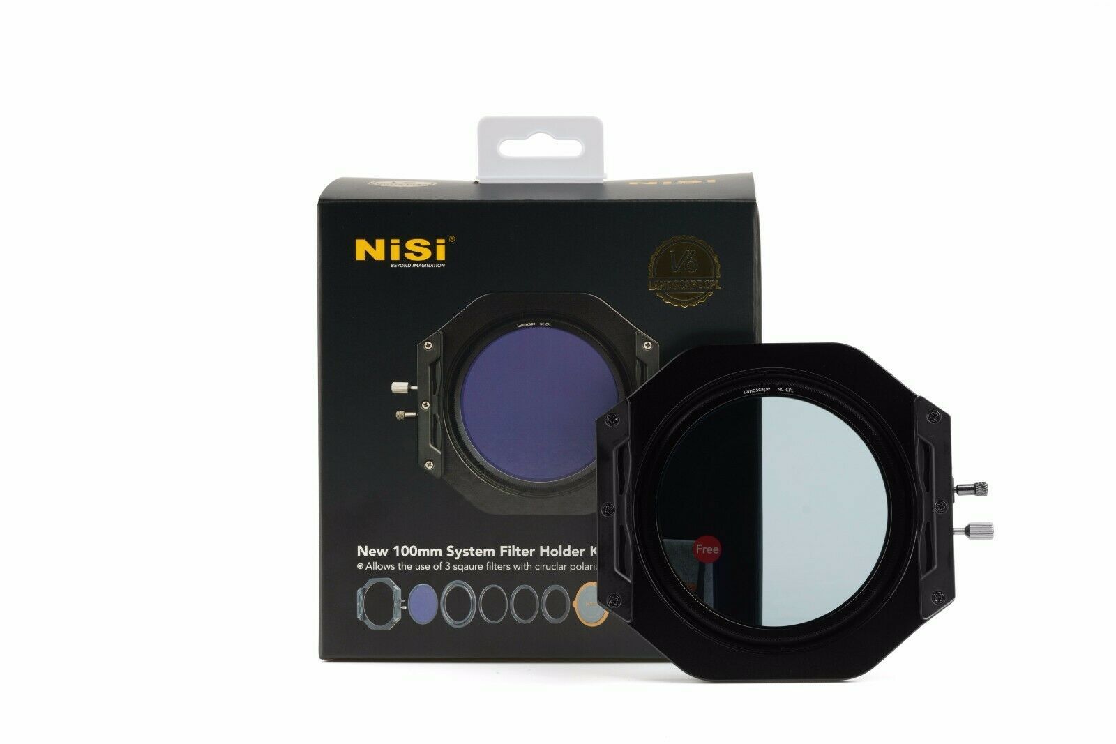 NiSi V6 Filter Holder Kit 100mm System with Landscape Enhanced CPL and Lens  Cap